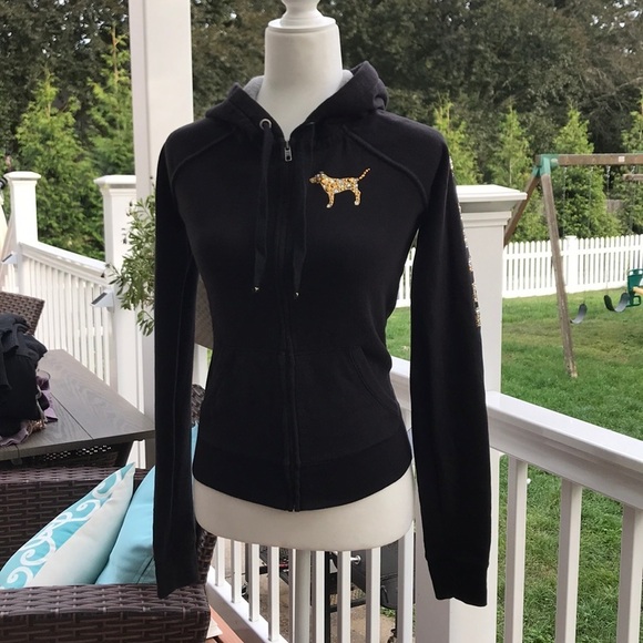 Pink Victoria’s Secret - Vintage ☮️ Fleece Hoodie - Picture 4 of 9